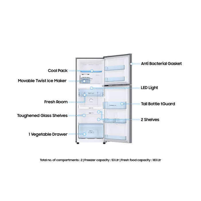 Samsung RT28 refrigerator structure